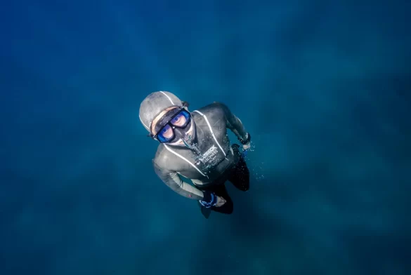 A Woman Swimming Under Water A Woman Swimming Under Water