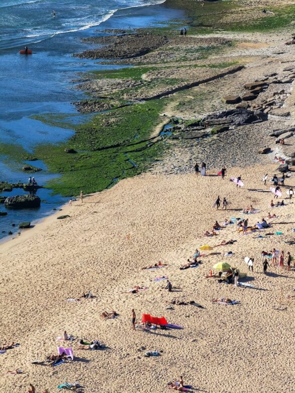Sunny Beach Day at Santa Cruz, Portugal Sunny Beach Day at Santa Cruz, Portugal